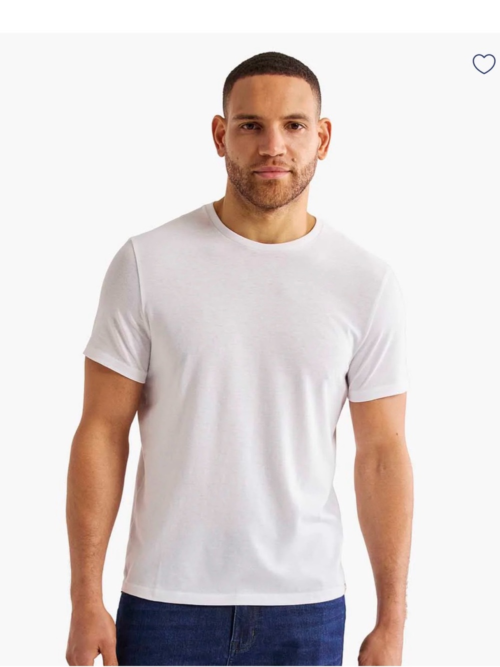 Fair Harbor White Embossed Logo Tee NWT